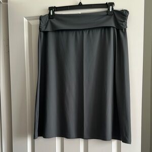 Eddie Bauer Gray A-Line Knee-Length Skirt for Work